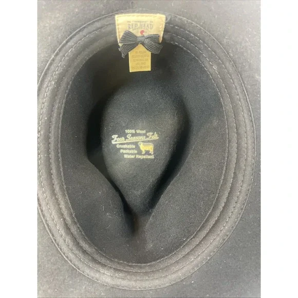 RedHead All Seasons Wool Felt Hat for Men 100% Wool Outdoor Size L Western - Picture 6 of 6